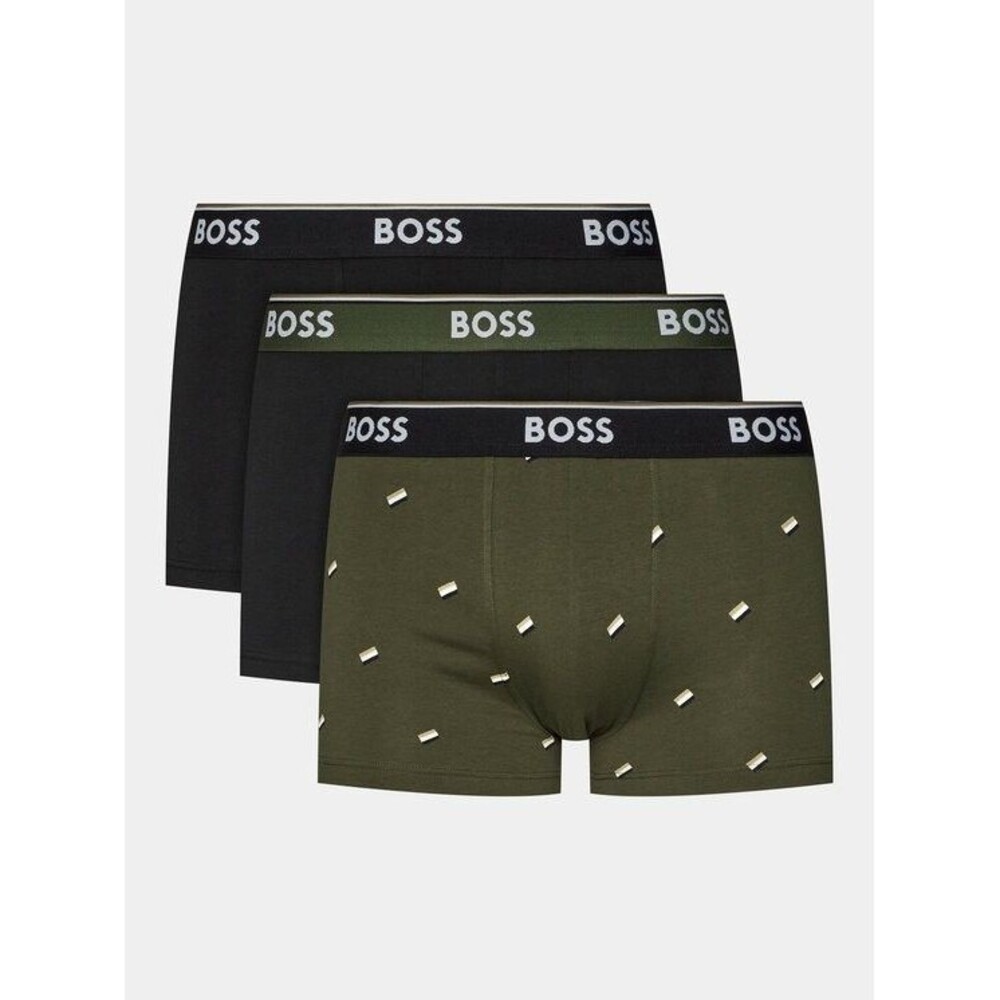 HUGO BOSS Boxer Briefs Mens Small 3-Pack Power Trunk Cotton Stretch Logo